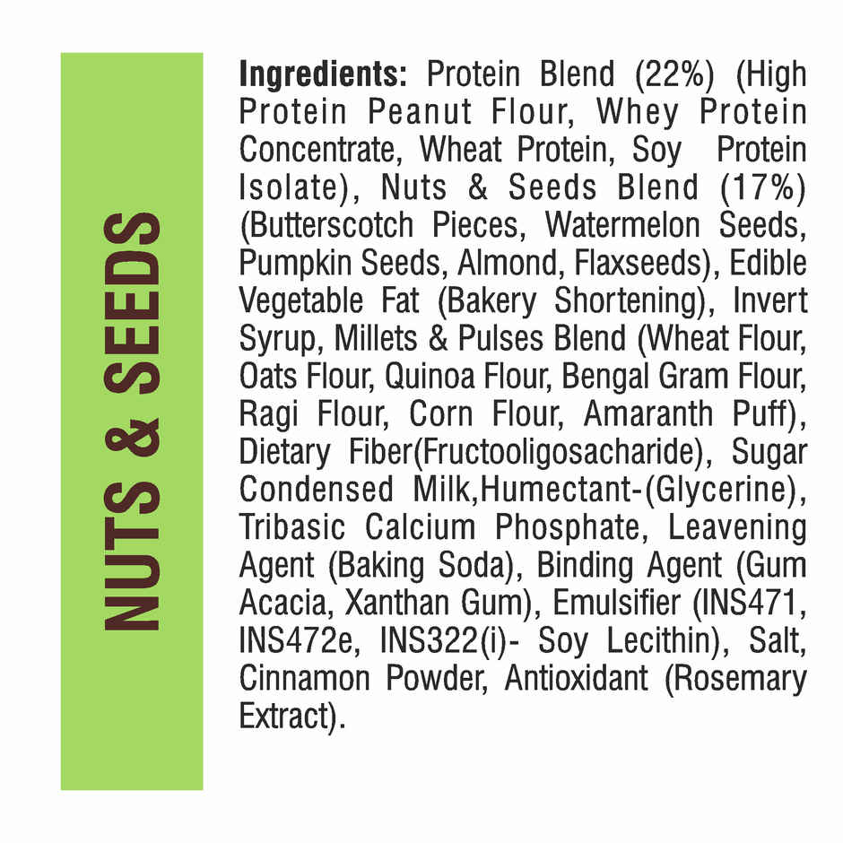 Ritebite Max Protein Cookie Nuts & Seeds, No Maida Multigrain Premium Biscuit Cookies