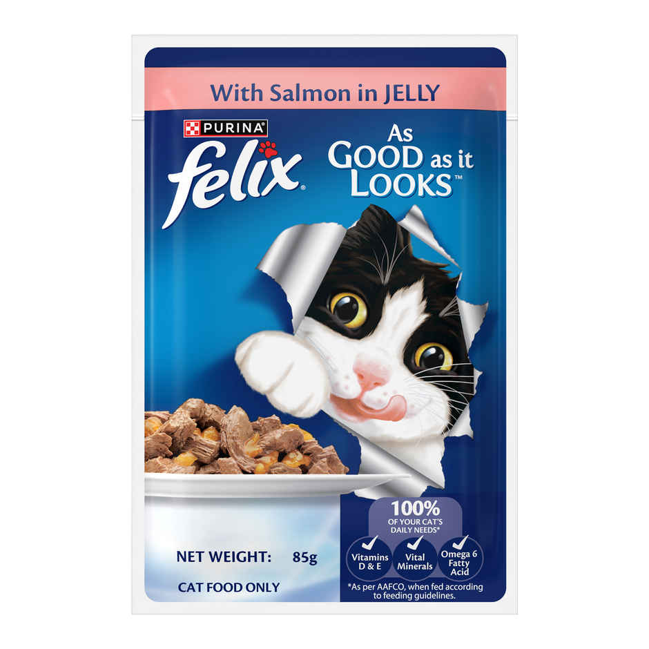 Felix Salmon with Jelly Adult Cat Wet Food