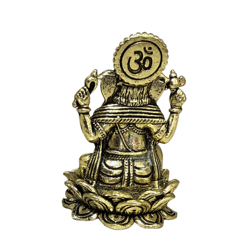 Pure Brass Ganesha Idol | Estoria Collective