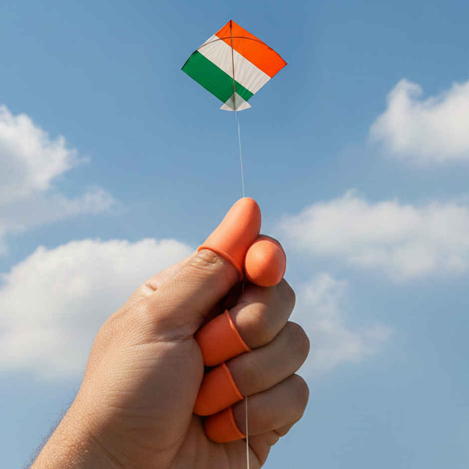 Kite Flying Finger Protector | Pack Of 10 | Rubber | Tomuncle