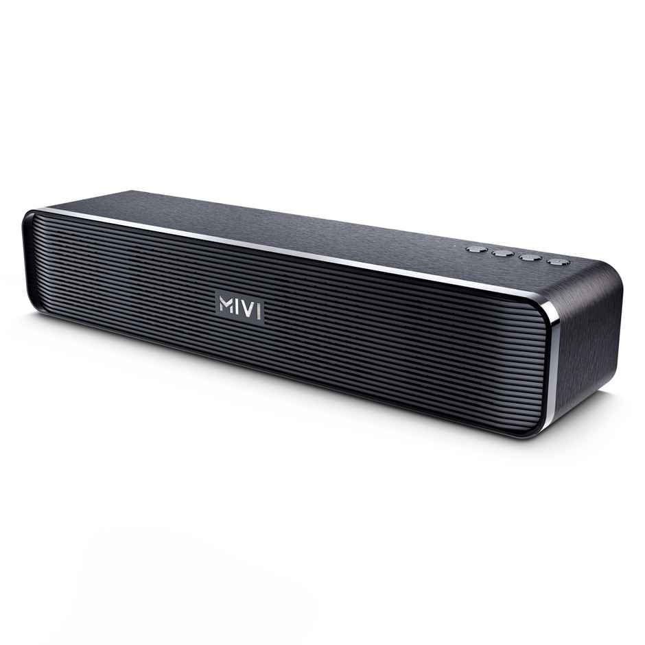 Mivi Fort H30 | 4000 mAh | 6H Playtime | BT v5.1 | 30W Bluetooth Soundbar | Black | 2.0 Channel
