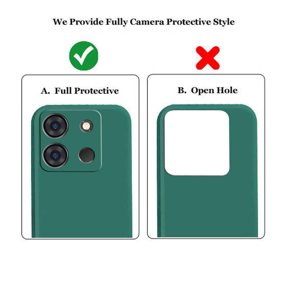 Artistque Case for Infinix Smart 7 / Infinix Smart 7 Back Cover - Plain Liquid Silicone Cover