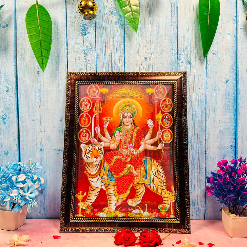 Durga Photo Frame | Mangal Bhawan