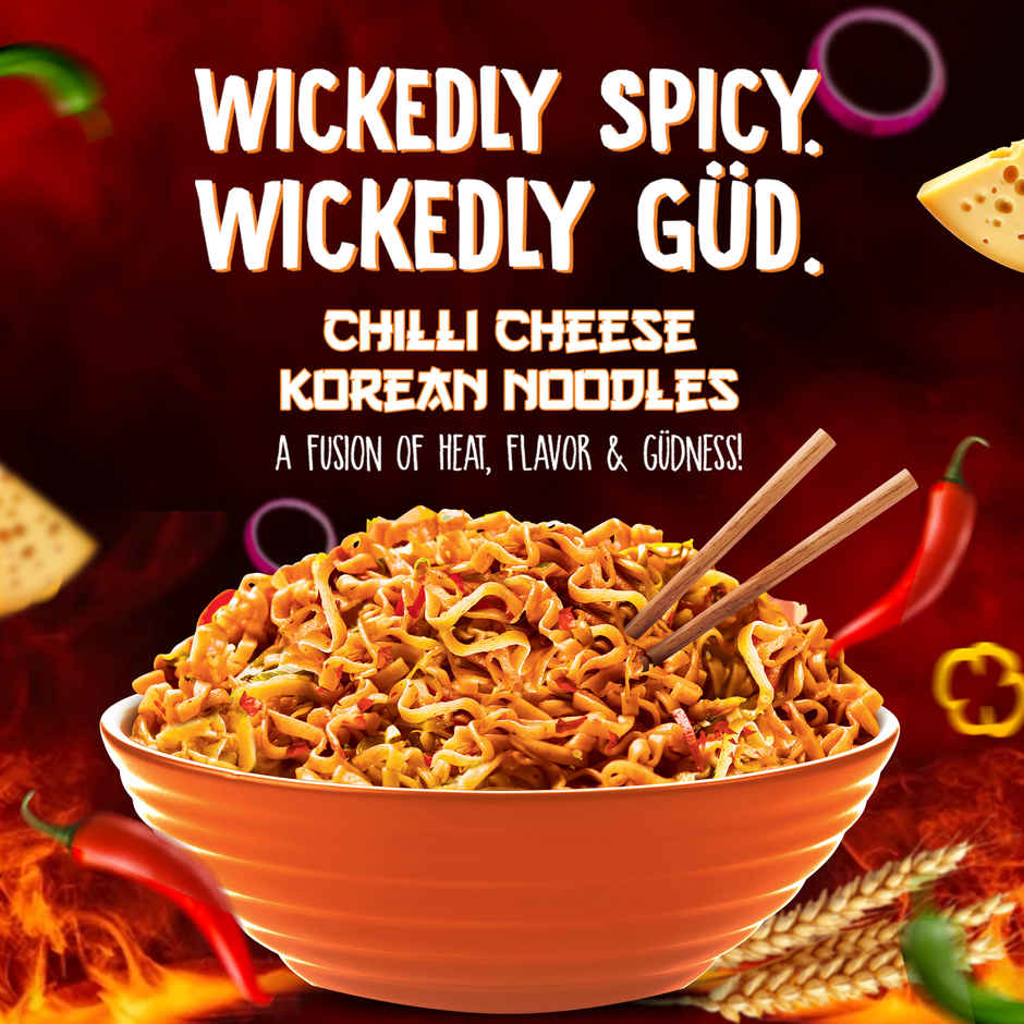 Wickedgud Chilli Cheese Instant Korean Cup Noodles