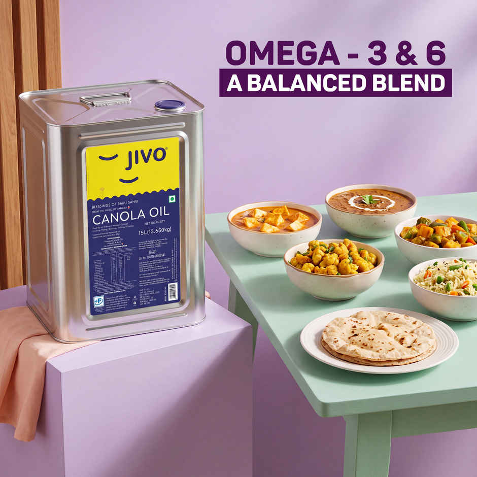 Jivo Refine Canola Oil Tin