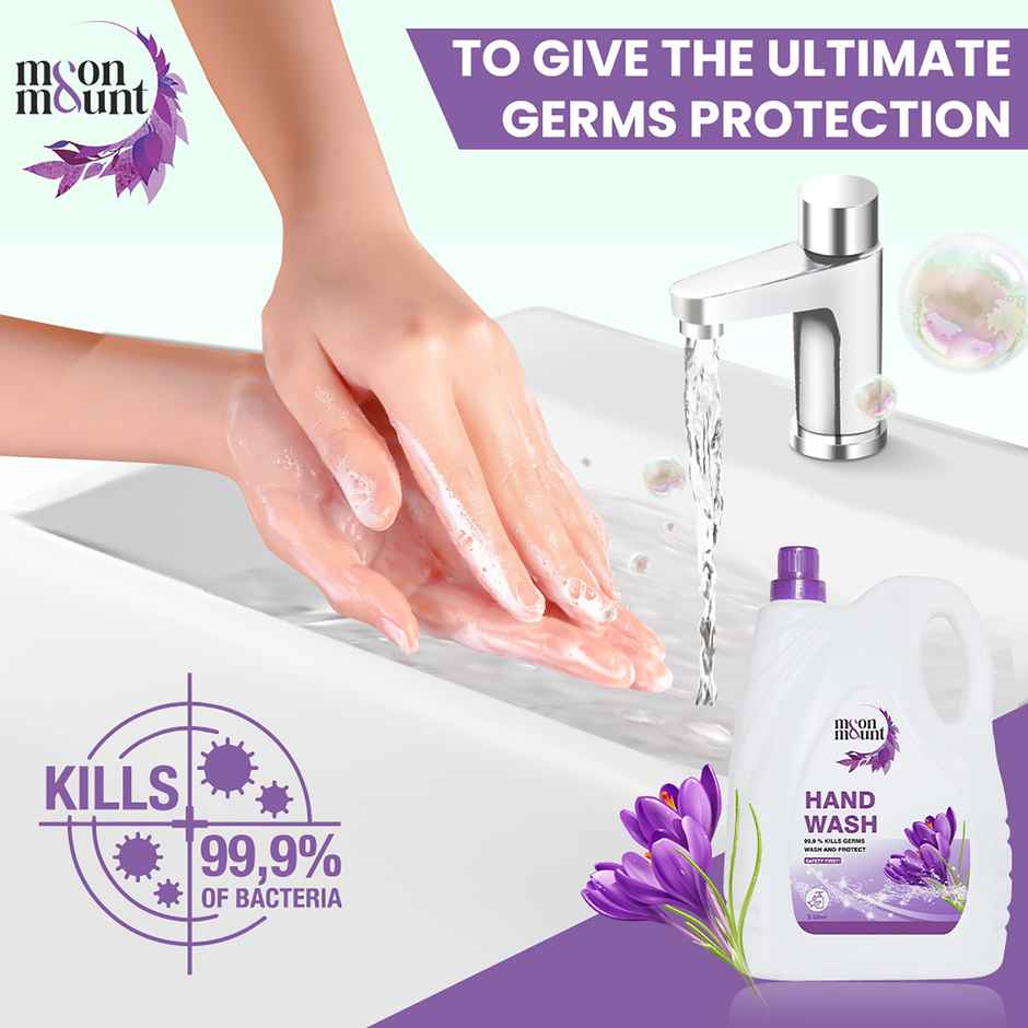 Moon And Mount Hand Wash Protection From Germs Hand Wash Liquids (Lavender) 5 l