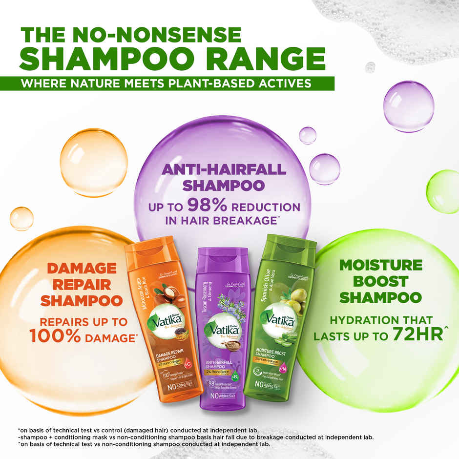 Dabur Vatika Bio Infusions Damage Repair Shampoo