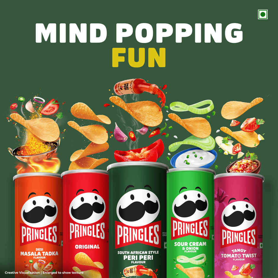 Pringles Potato Chips Peri Peri Flavour