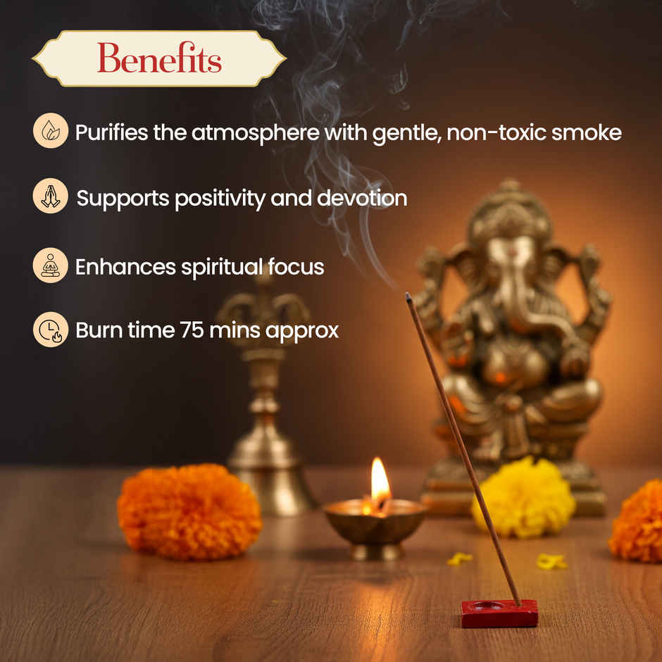 Pujashree Bambooless Agarbatti Mishti Padma | 8 Inches