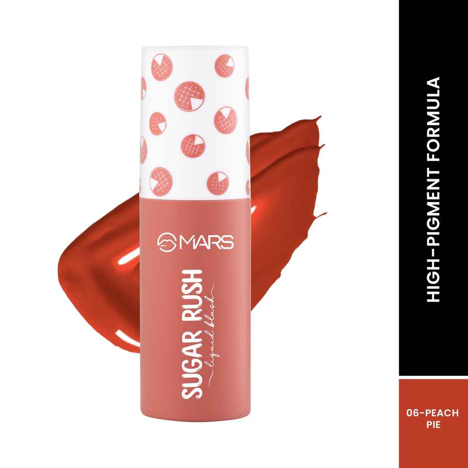 MARS Cosmetics Sugar Rush Liquid Blush (4.5ml) (06-PEACH PIE)