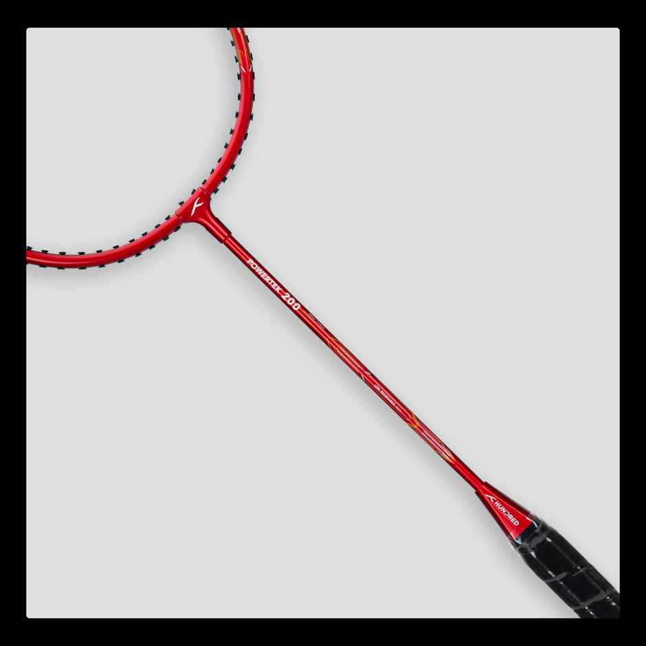 Hundred Powertek 200 | 2 Strung Rackets With 2 Full Covers With 3 Pc Aura Nylon Shuttlecocks