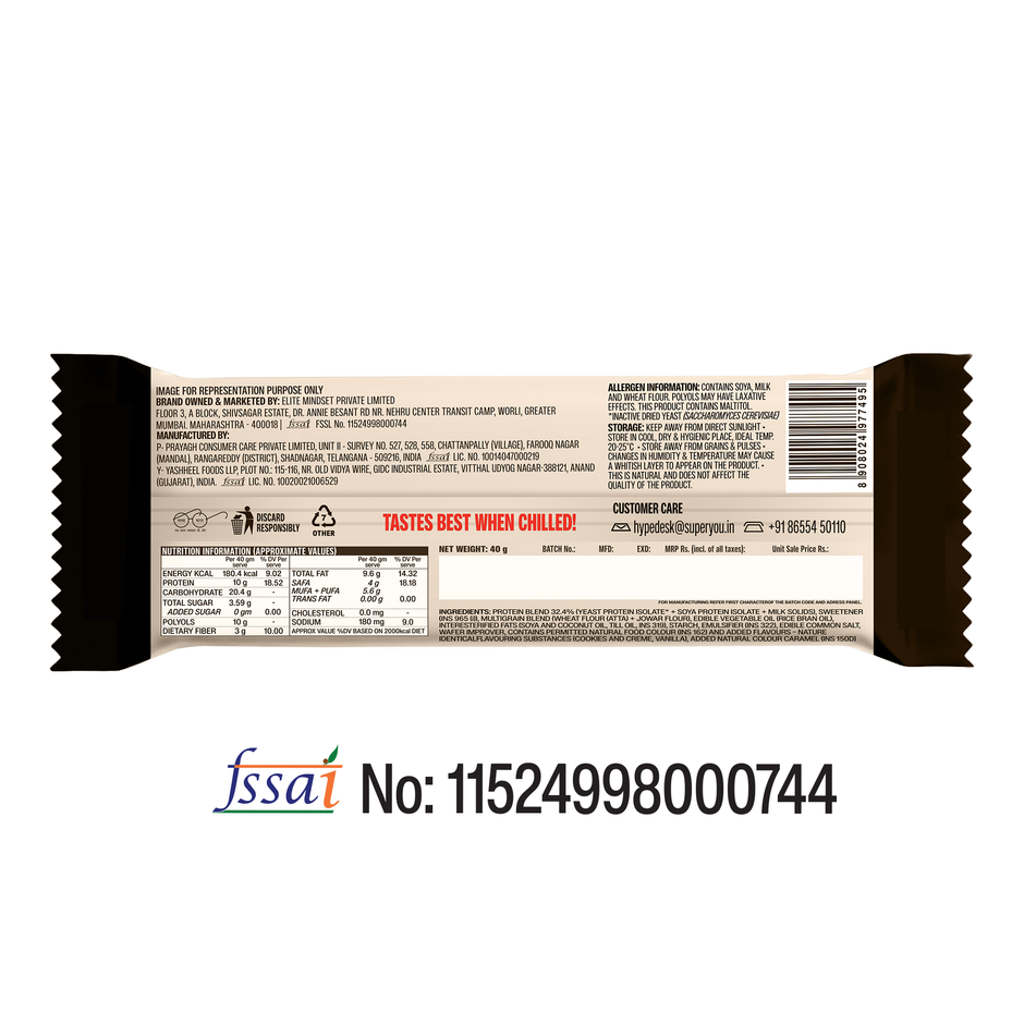 Superyou Cookies & Cream Protein Bar Combo