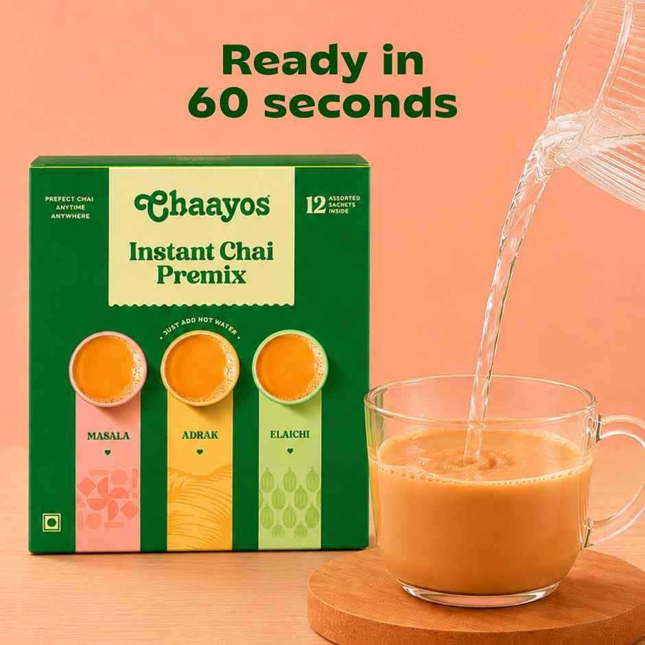 Chaayos Instant Tea Premix Combo / Masala + Elaichi + Ginger