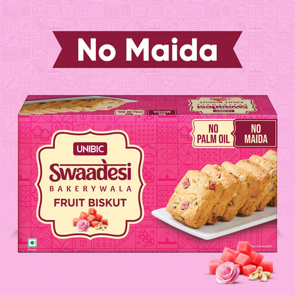 UNIBIC Swaadesi Fruit Bakery Biskut | No Maida | No Palm Oil Combo 