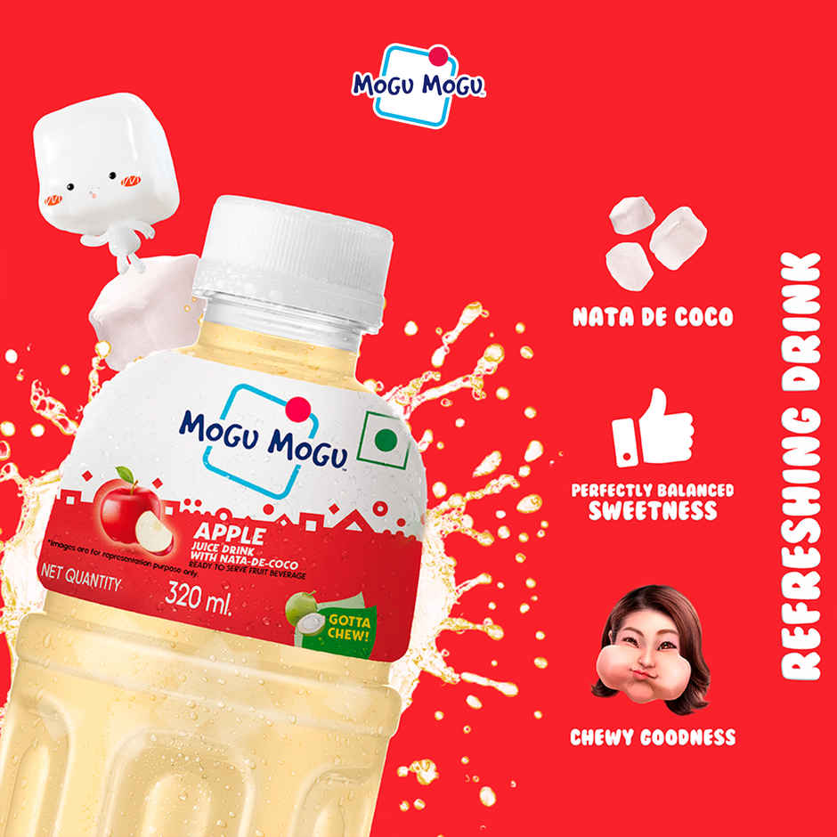 Mogu Mogu Apple Juice with Nata de Coco