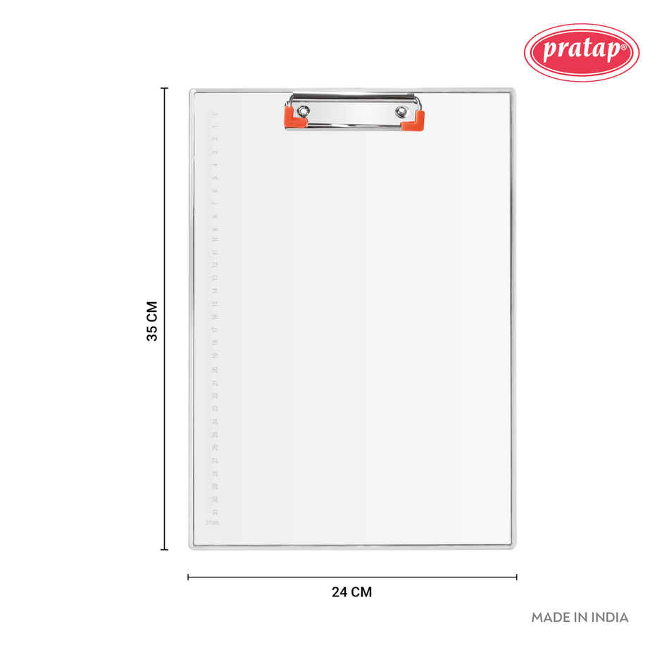 PRATAP Exam Pad Super Strong Clear Transparent