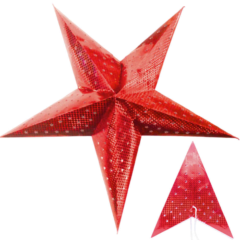 Star Glitter Kandil/ Lantern | Assorted Design & Color | Se7en