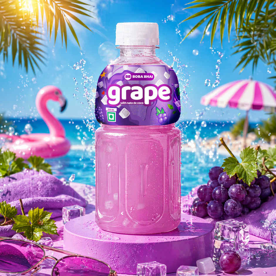 Boba Bhai Grape with Nata de Coco