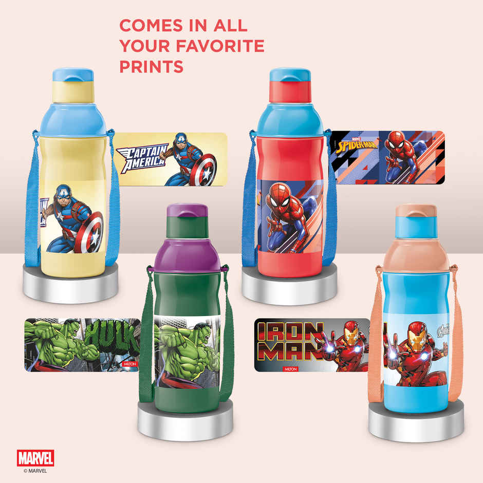 Milton Marvel Kool Elite 600 Insulated Bottle | 492 ml | Red | Spider-Man