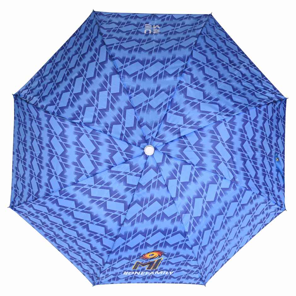 Eume Mumbai Indians Blue 1 Fold Straight Umbrella