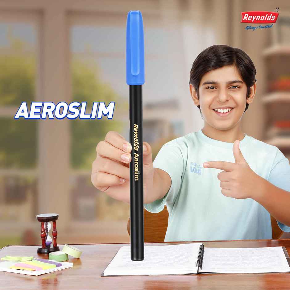 Reynolds Aeroslim Ball Pen Set (5 Blue Pens)