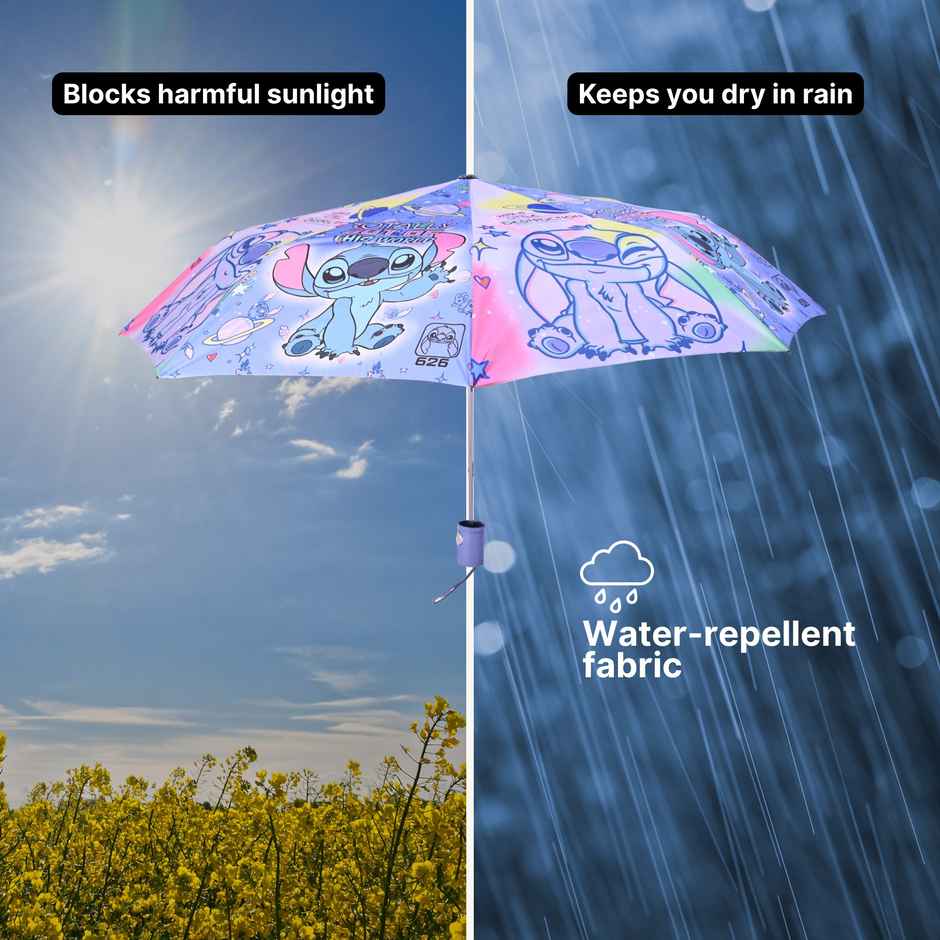 Citizen 3 Fold Auto Kids Umbrella Lilo Stitch Print