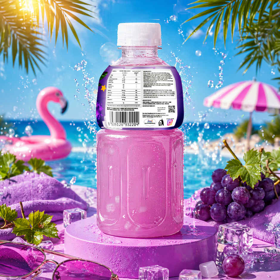 Boba Bhai Grape with Nata de Coco