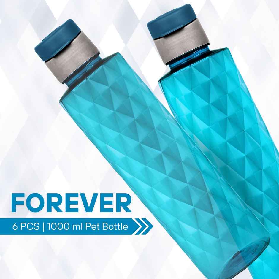 Flair Forever Pet Bottle With Fliptop Cap | Blue | 1 L