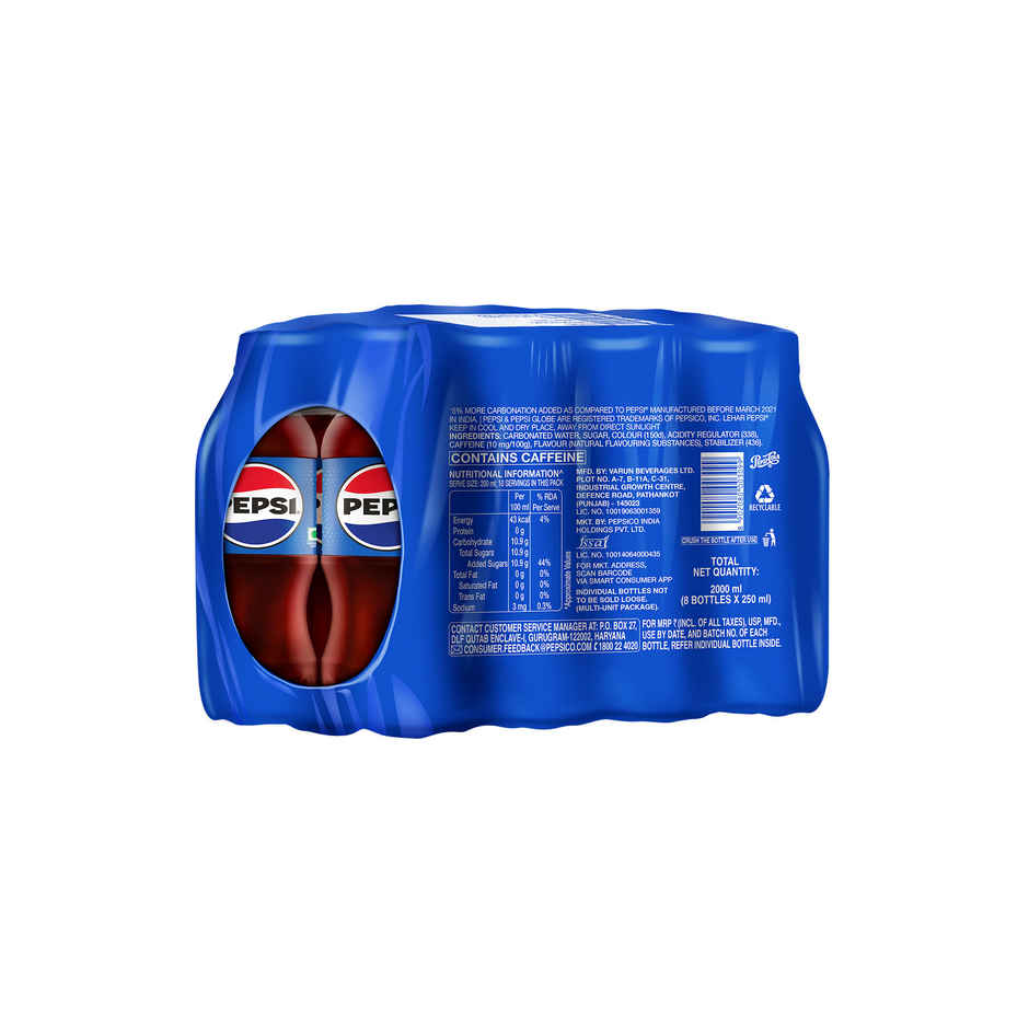 Pepsi Soft Drink | Carbonated Beverage Pack
