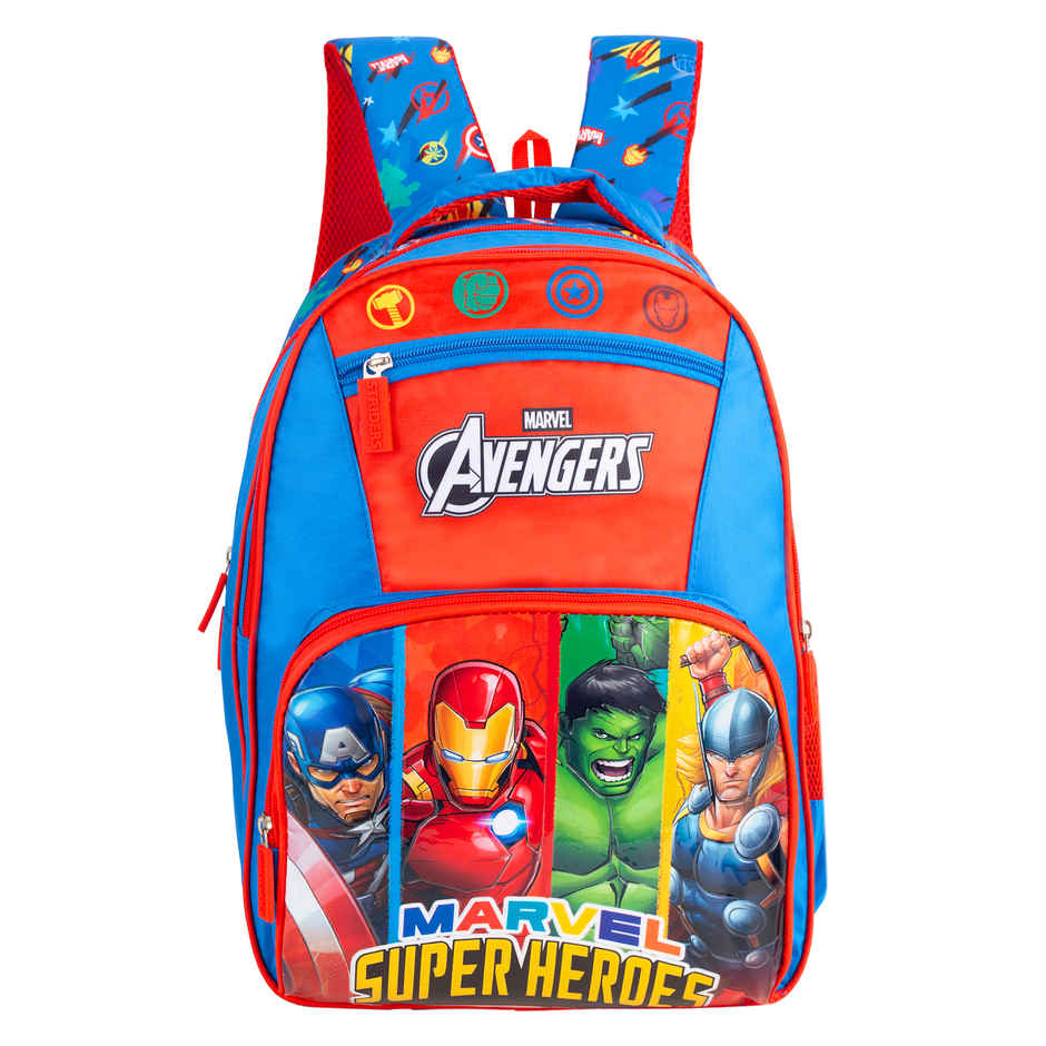 Striders Marvel Avengers School Bag 16 Inch Kids Backpack for School & Tuition