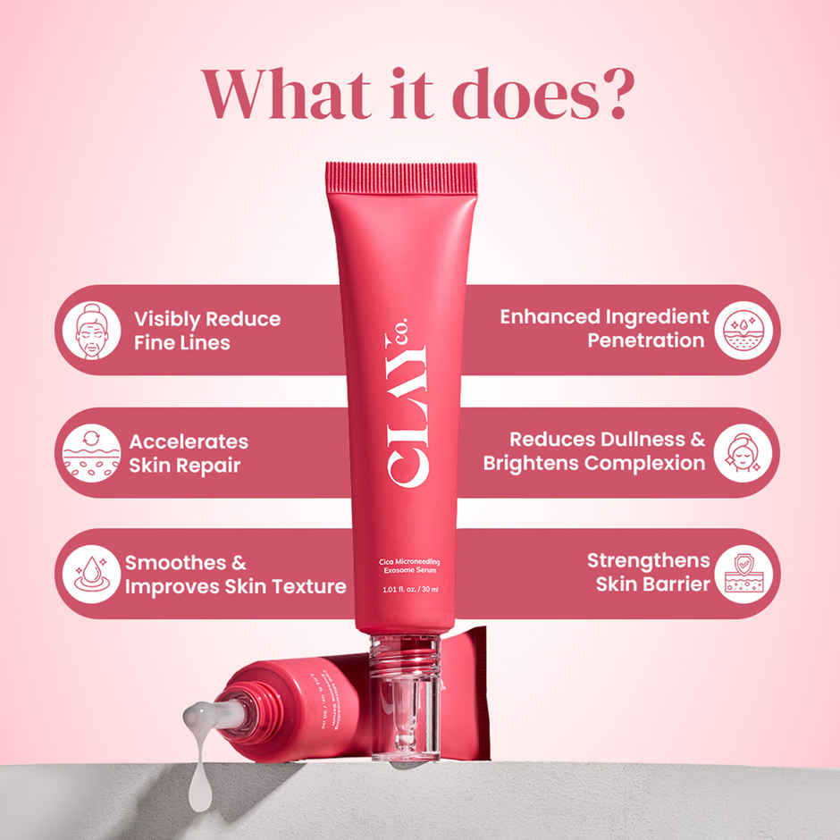 Clayco Cica Microneedling Exosome Serum For Brightening & Uneven Skin