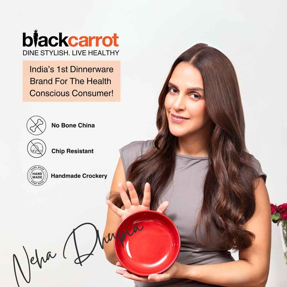 BlackCarrot Red & White Snack Bowl Set | Animal Bone Ash Free Stoneware