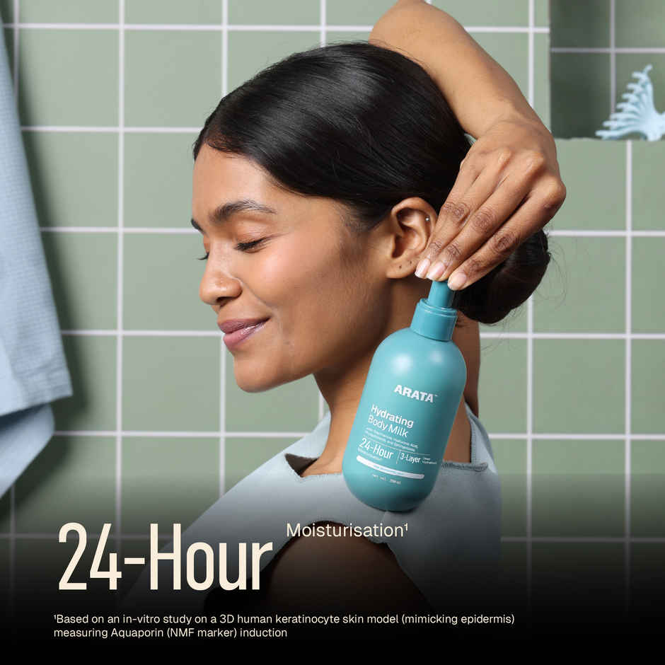 Arata Niacinamide Body Milk | Hydrates Skin | Repairs Barrier | Lightweight Spray Formula