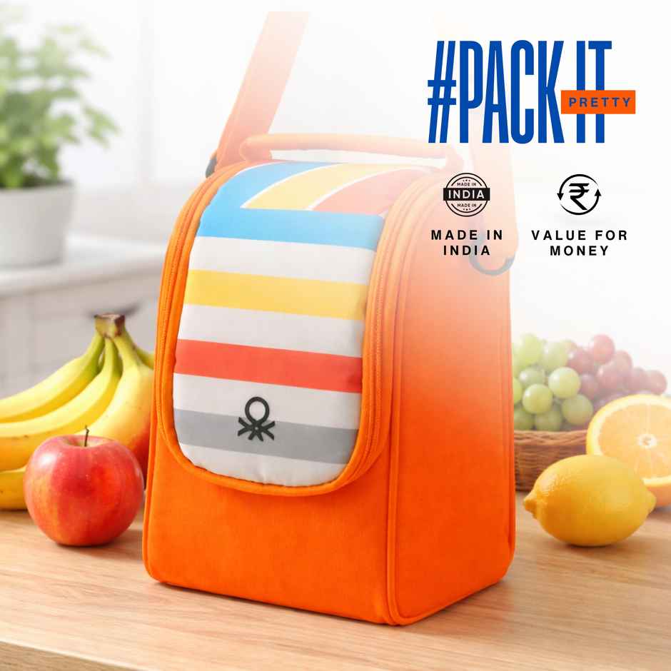 United Colors of Benetton Lunch Bag | Digital Print | Orange
