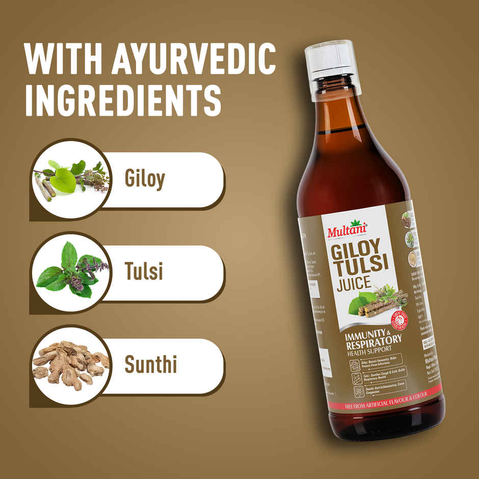 Multani Giloy Tulsi Juice | Supports Immunity & Respiratory