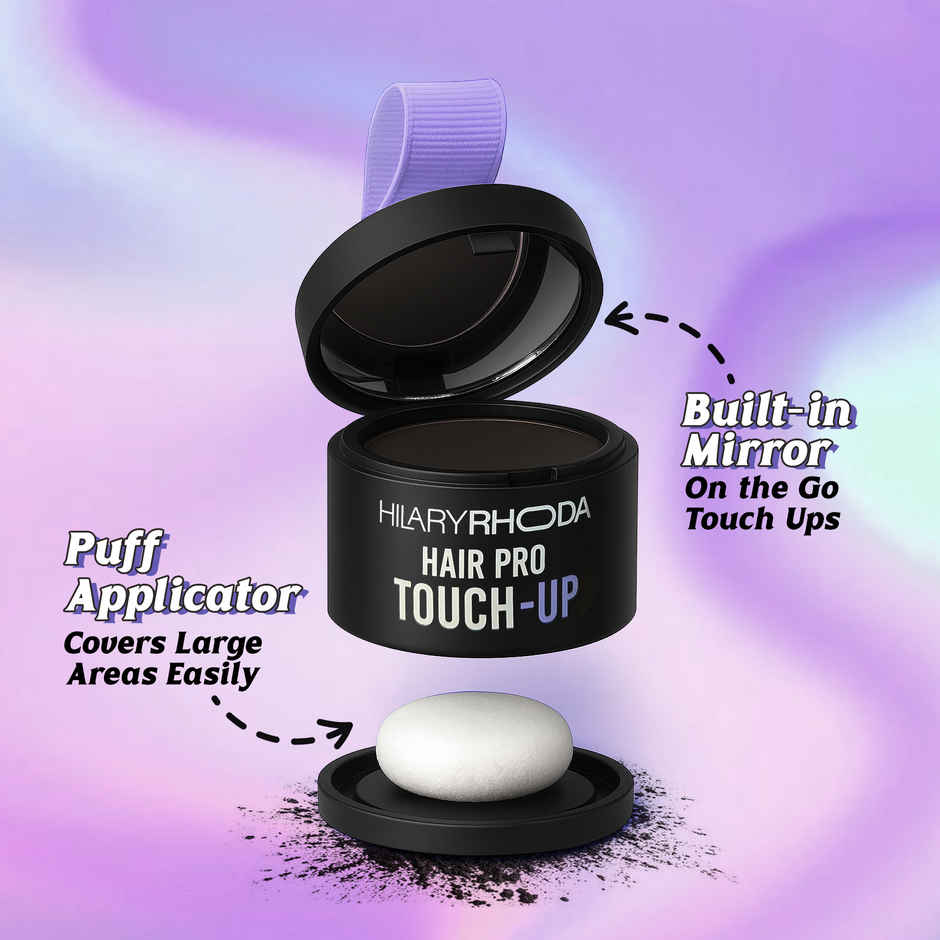 Hilary Rhoda Hair Pro Touch Up | Instant Grey Roots | Sweat Proof | Natural Black - Shade 01