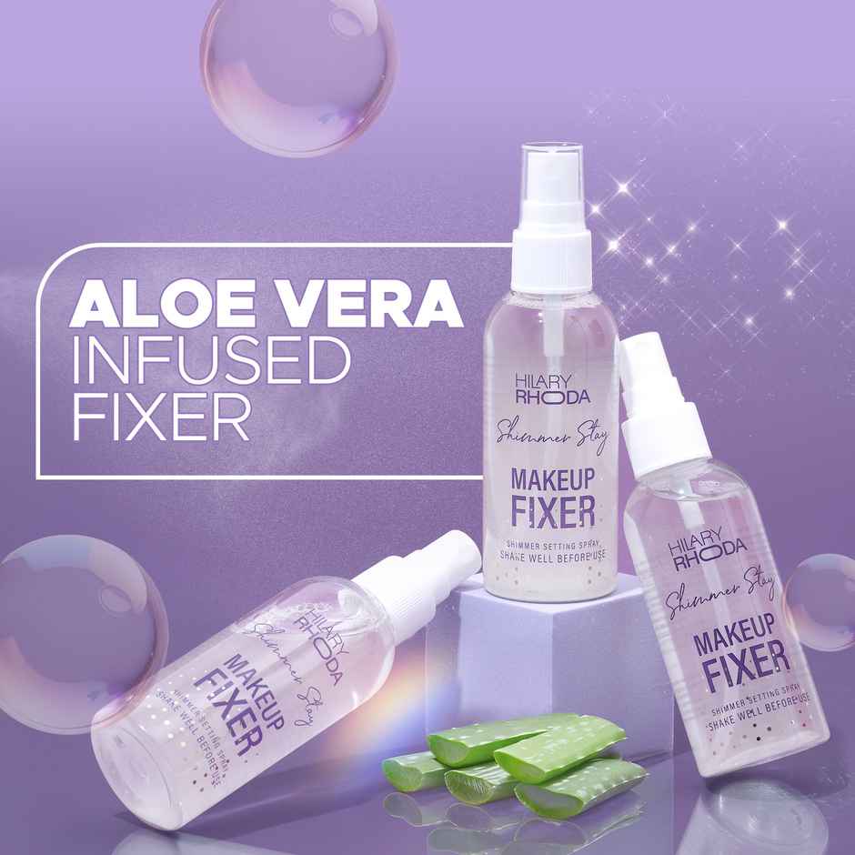 Hilary Rhoda Shimmer Stay Makeup Fixer | Keeps Makeup Intact | Hydrates, Soothes & Refreshes