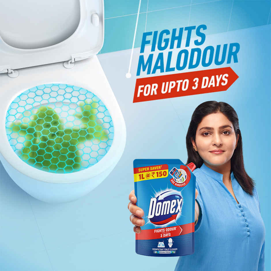 Domex Fresh Guard with Ocean Fresh Fragrance | Disinfectant Toilet Cleaner Combo 