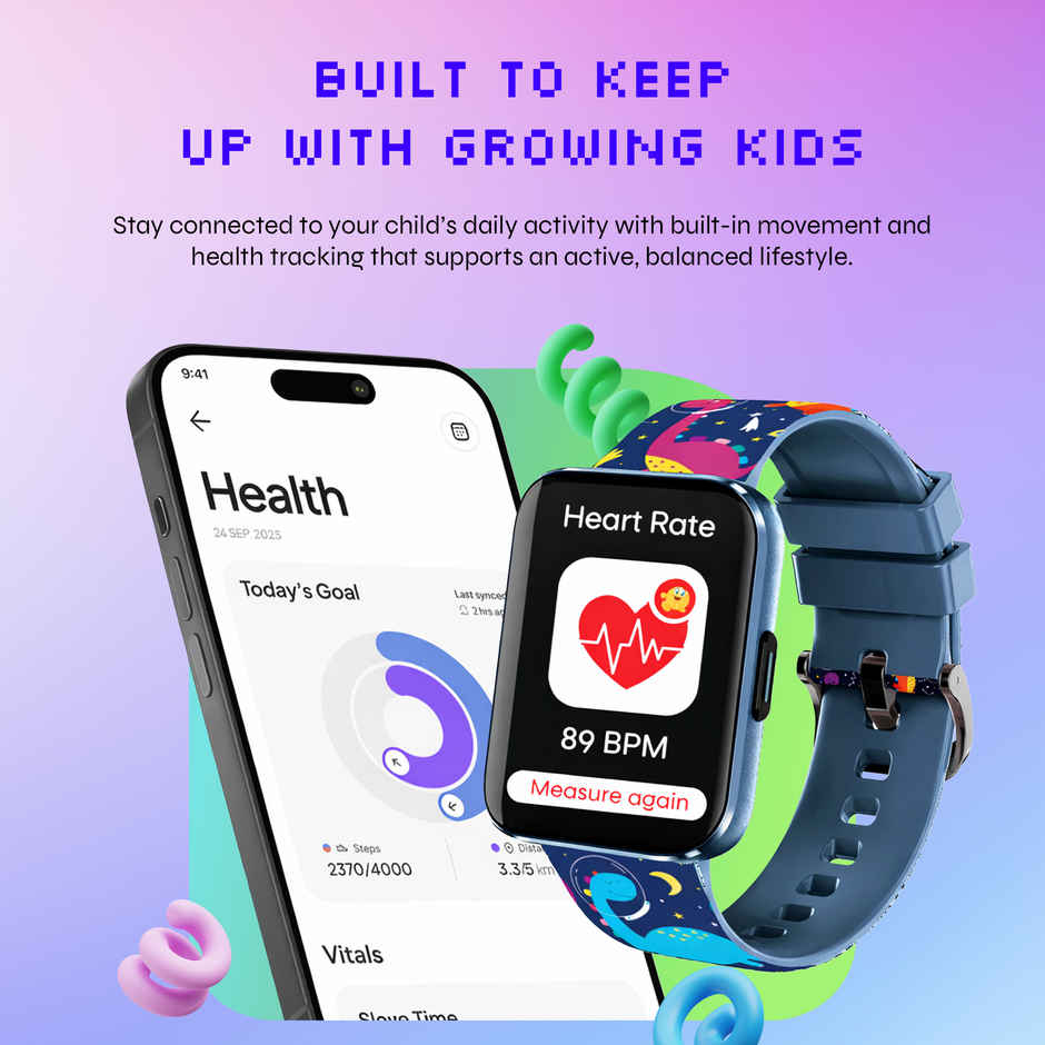 Champion Kids Smartwatch with Habit Builder | Health Tracking | Waterproof | Age 3-17 | Cosmic Blue