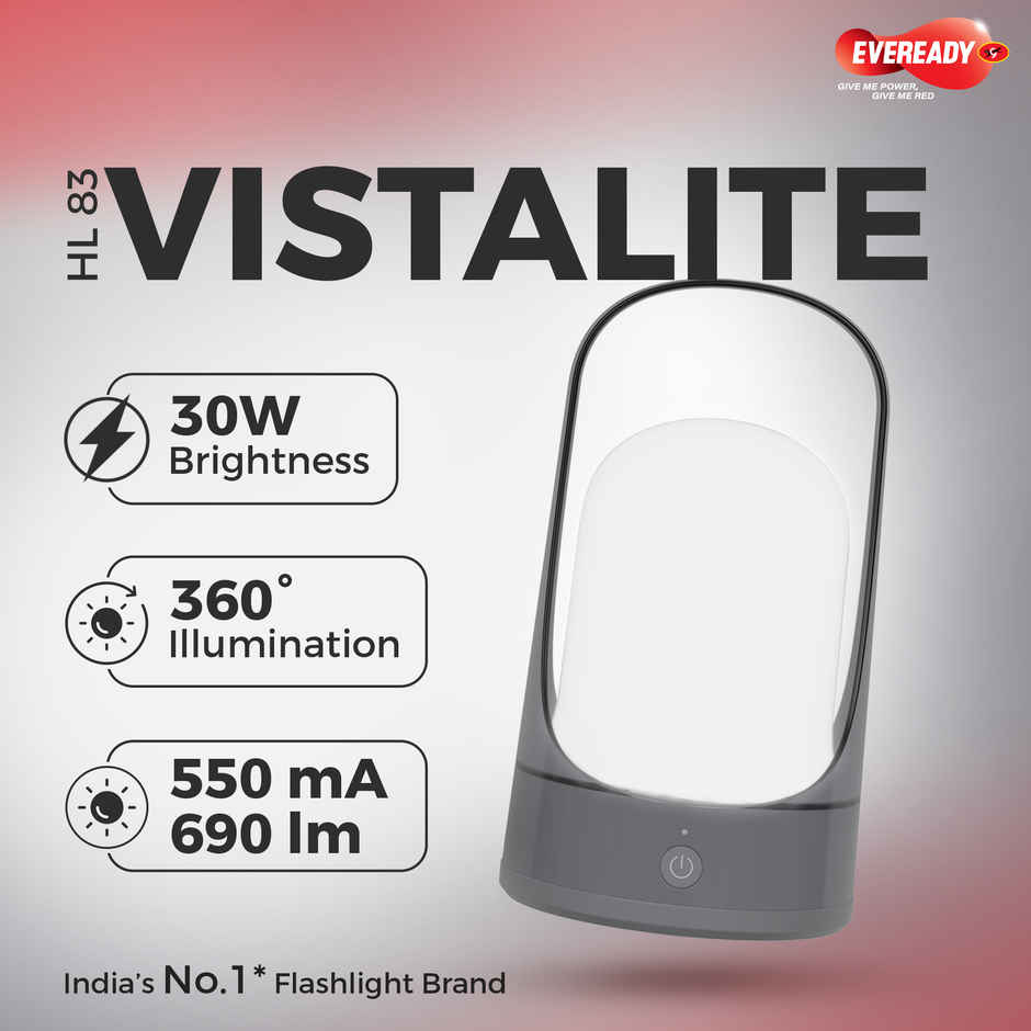 Eveready Vistalite HL83, 30W Emergency Rechargeable Lantern, 360 degree Illumination