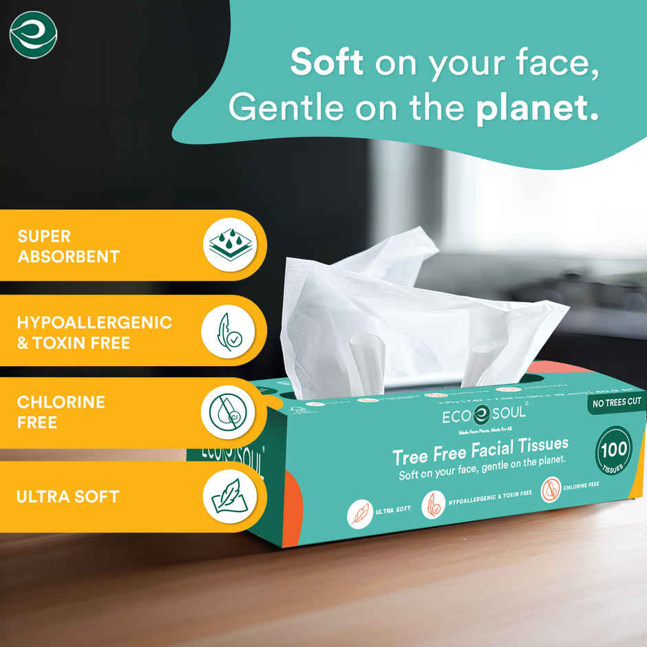 ECO SOUL 2Ply | 100 Count Facial Tissue Box