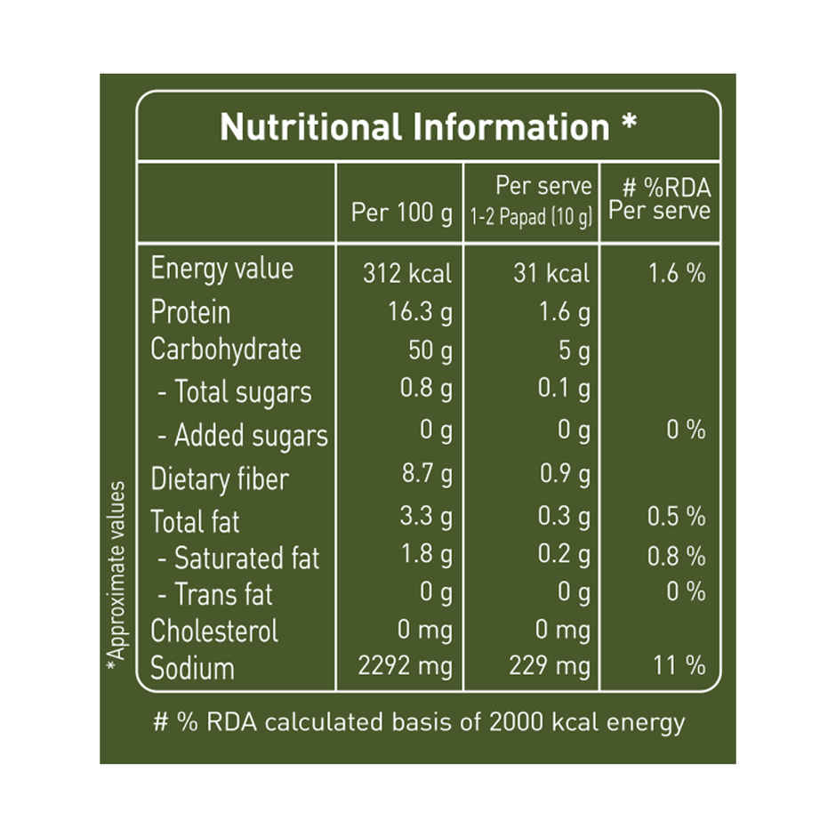 Priya Jeera Appalam Papad