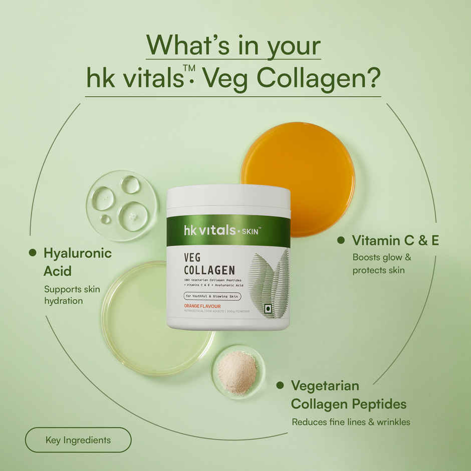hk vitals Veg Collagen Supplement Orange 200g