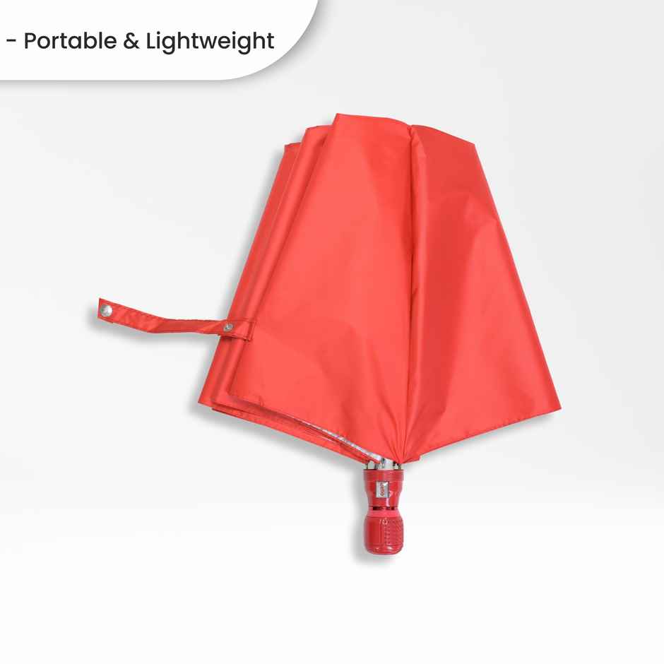 Cello Varsha 21 Inch 2 Fold Mix Mono Silver Umbrella | Orange