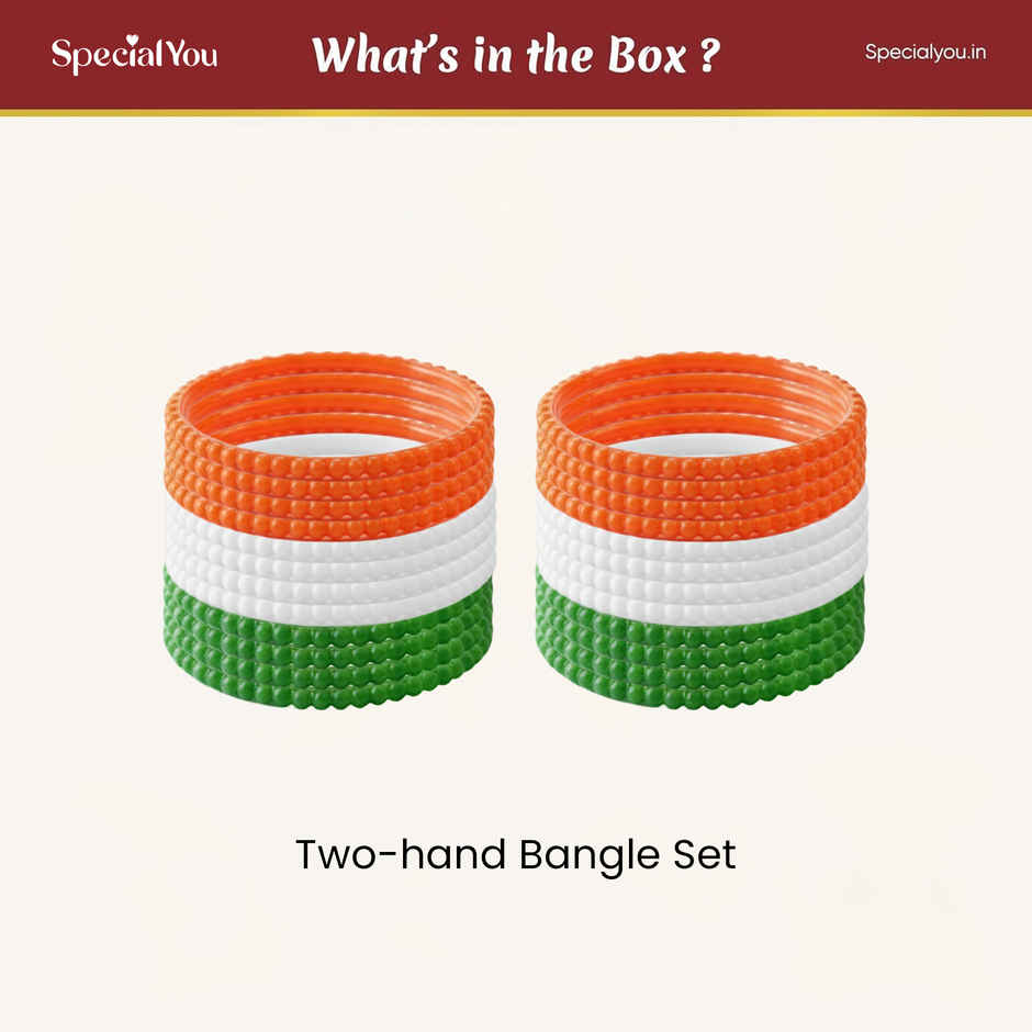 Tricolor Bangles Set | Pack of 2 | Special You