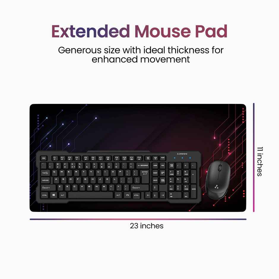 Ambrane Desk Mat- Black