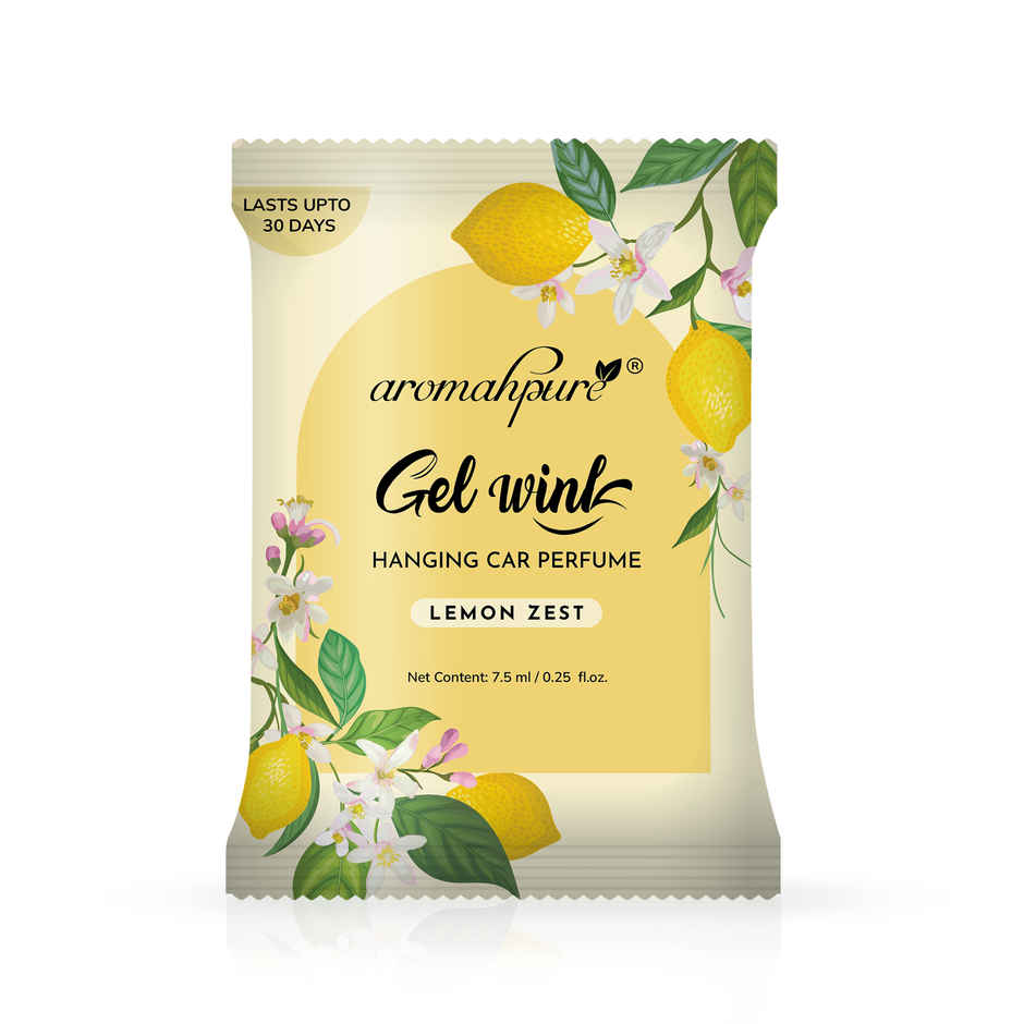 Aromahpure Gel Wink Car Perfume - Lemon Zest | Long-Lasting | 30 Days