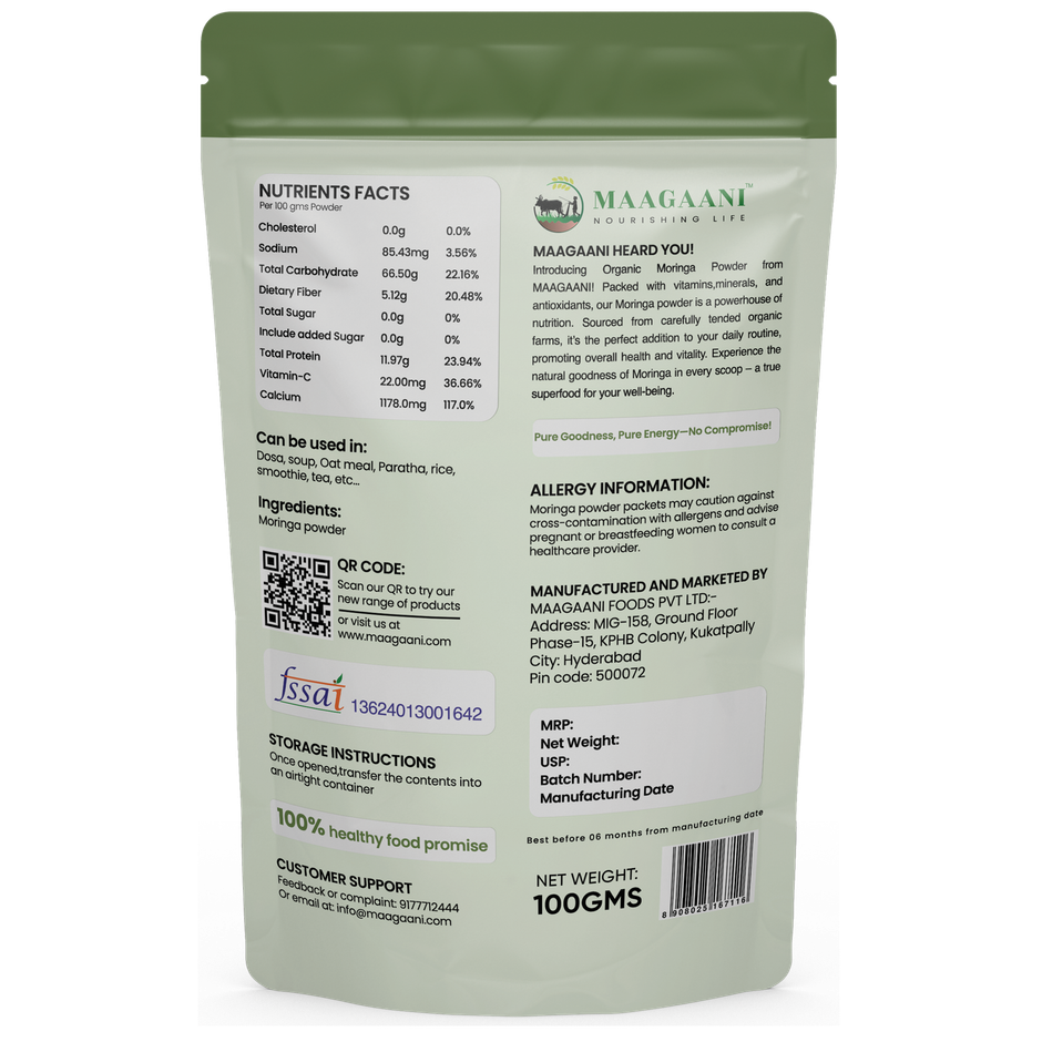 MAAGAANI Organic Moringa Powder
