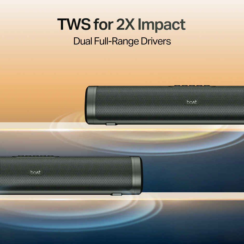 boAt Aavante 2.0 150 Sound Bar | Premium Black