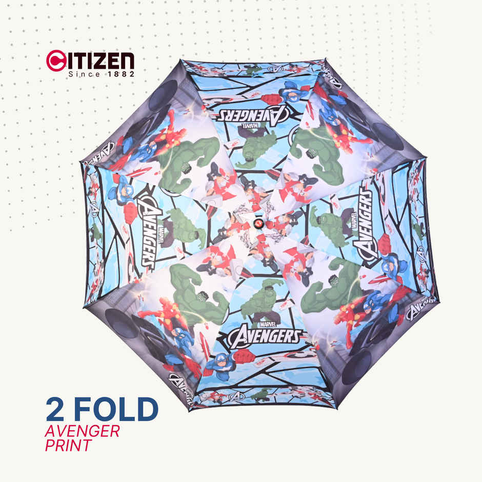 Citizen 21x8 Auto Folding Kids Umbrella Avenger Print